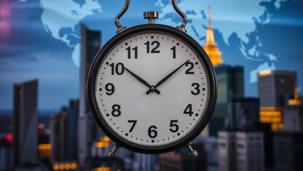 Klockan i New York visar rätt tid